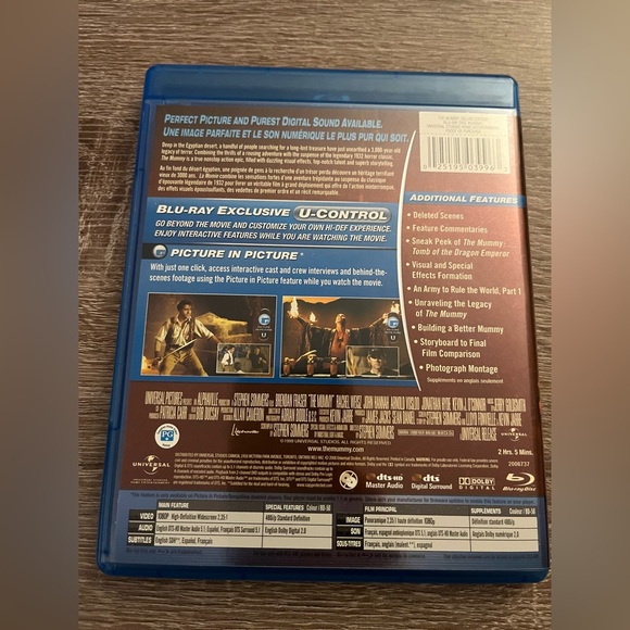 📀 3/$15 or 4/$20 📀 The Mummy Bluray - Picture 2 of 3